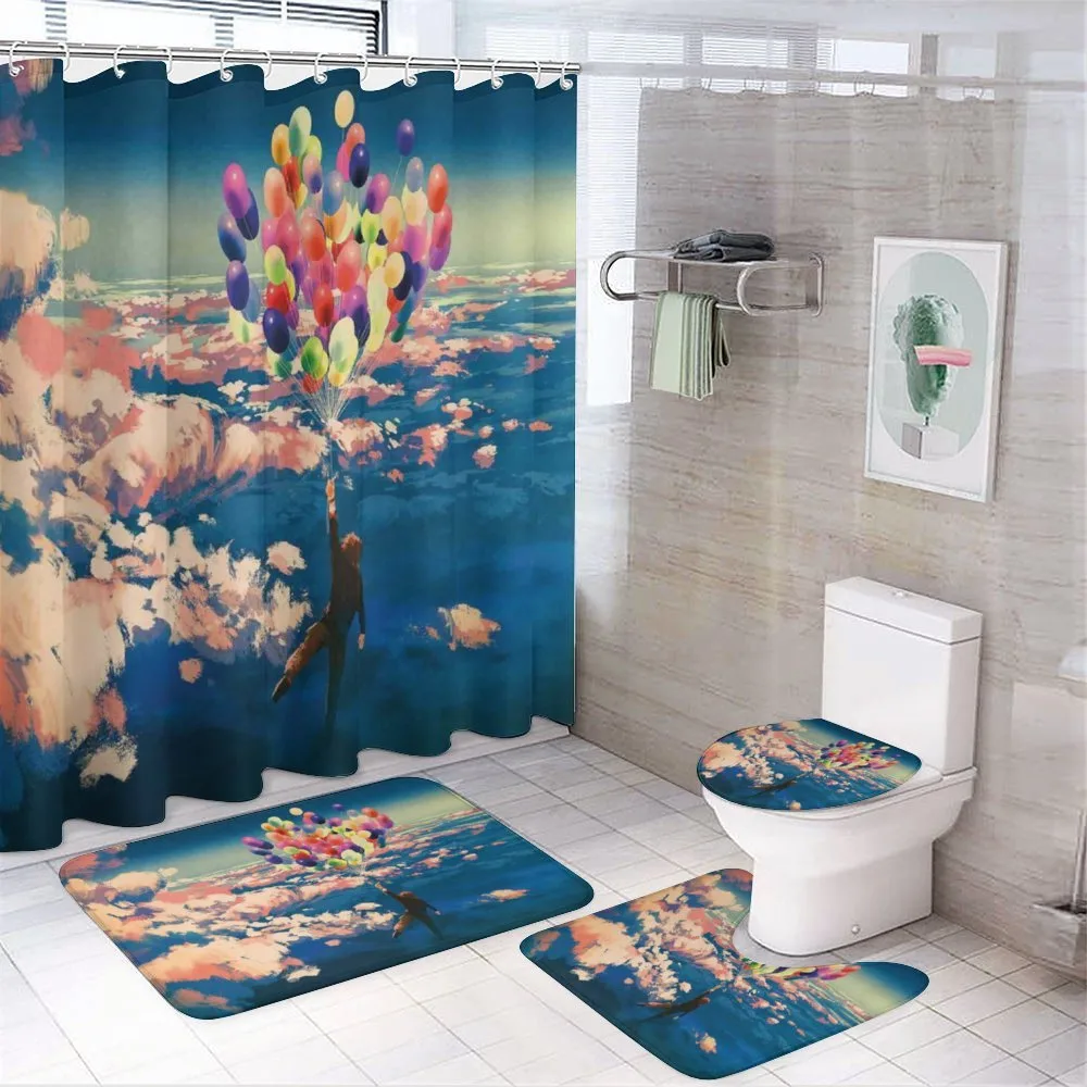 Flying Colors Balloon — 4-Piece Bathroom Set preview