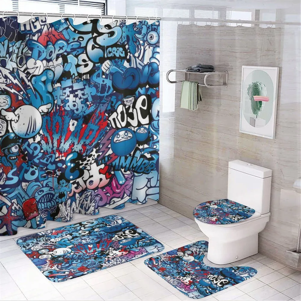 Graffiti Street Art — 4-Piece Bathroom Set preview