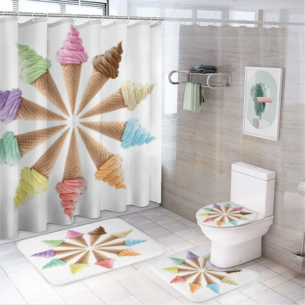 Ice Cream Row — 4-Piece Bathroom Set preview
