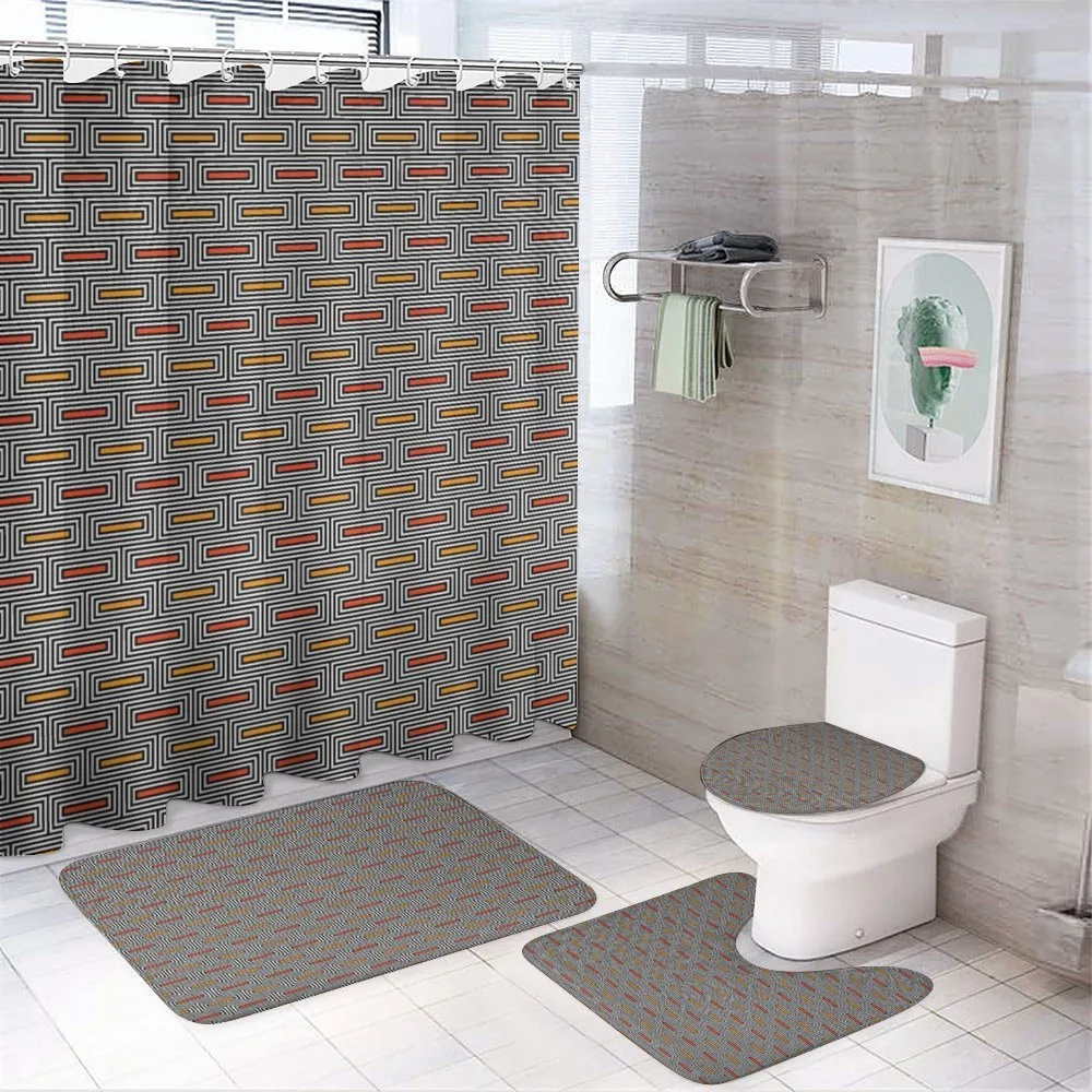 Rectangular Blocks — 4-Piece Bathroom Set preview