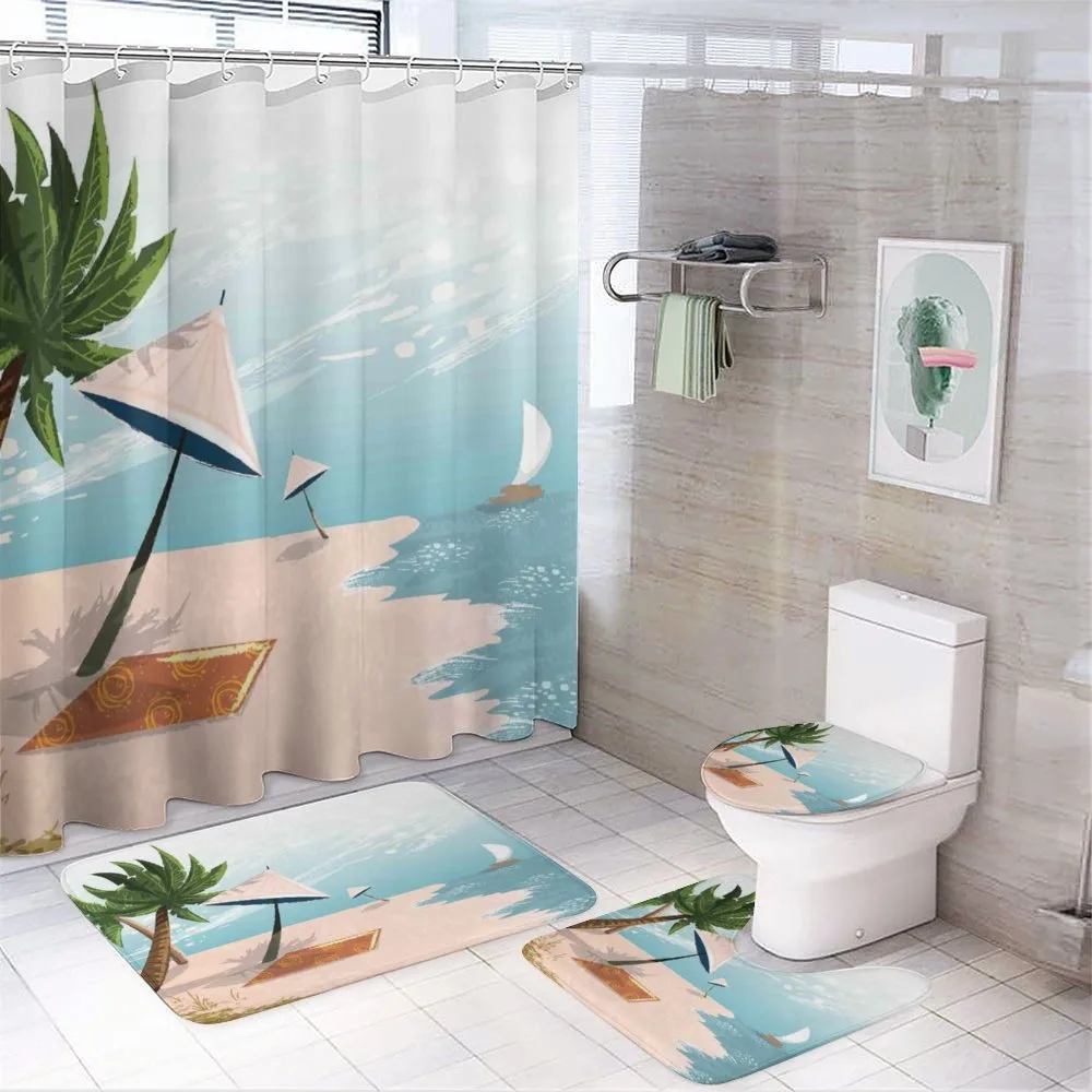 Beach Landscape Paradise — 4-Piece Bathroom Set preview