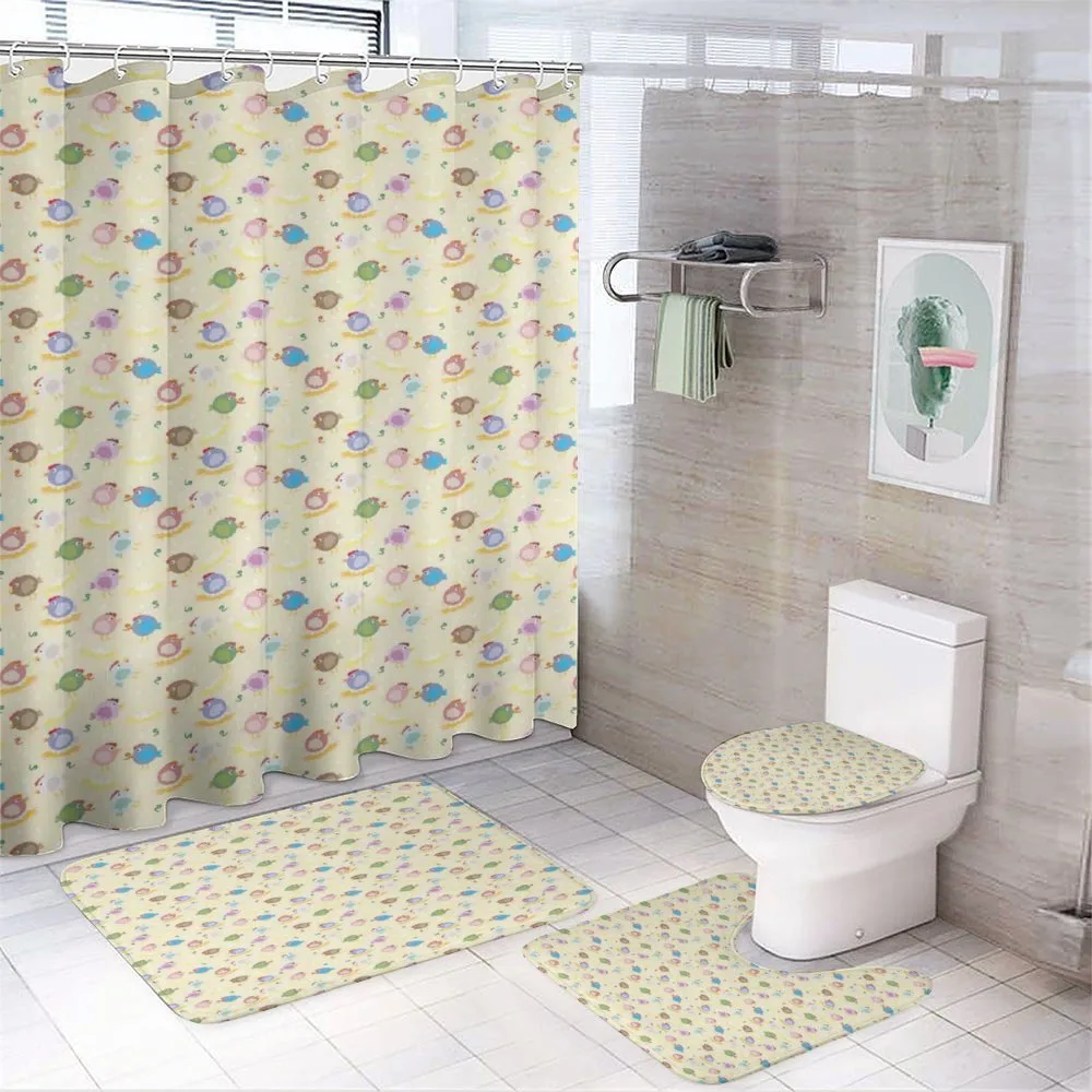 Chicks Worms Egg Nests — 4-Piece Bathroom Set preview