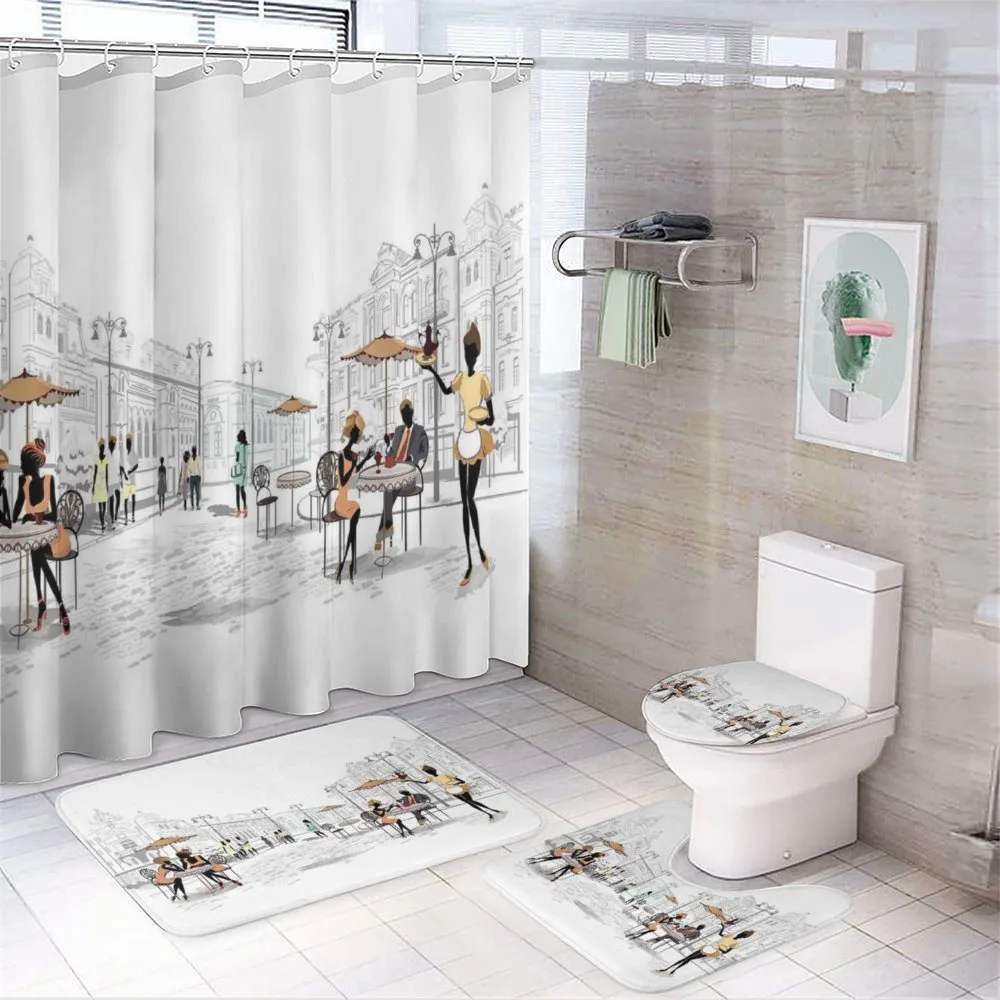 European Street Restaurant — 4-Piece Bathroom Set preview