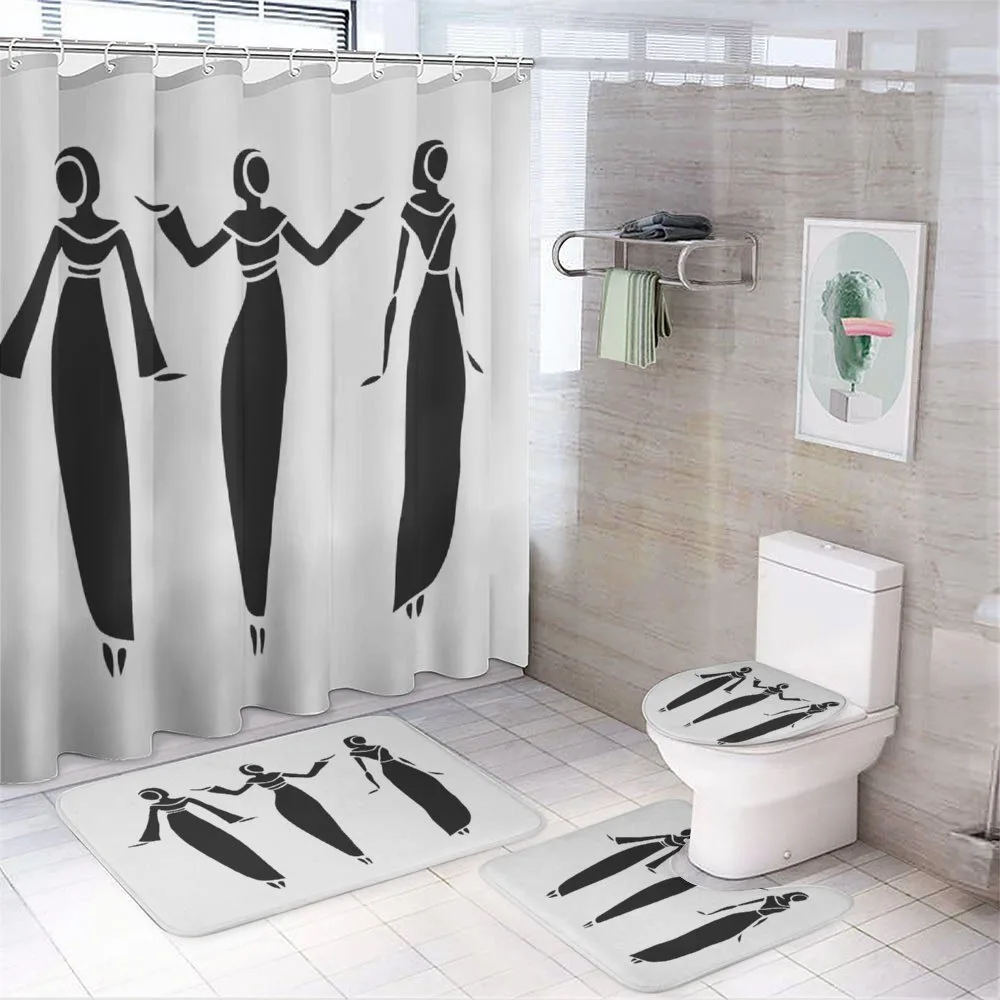 Girl in Hijab — 4-Piece Bathroom Set preview
