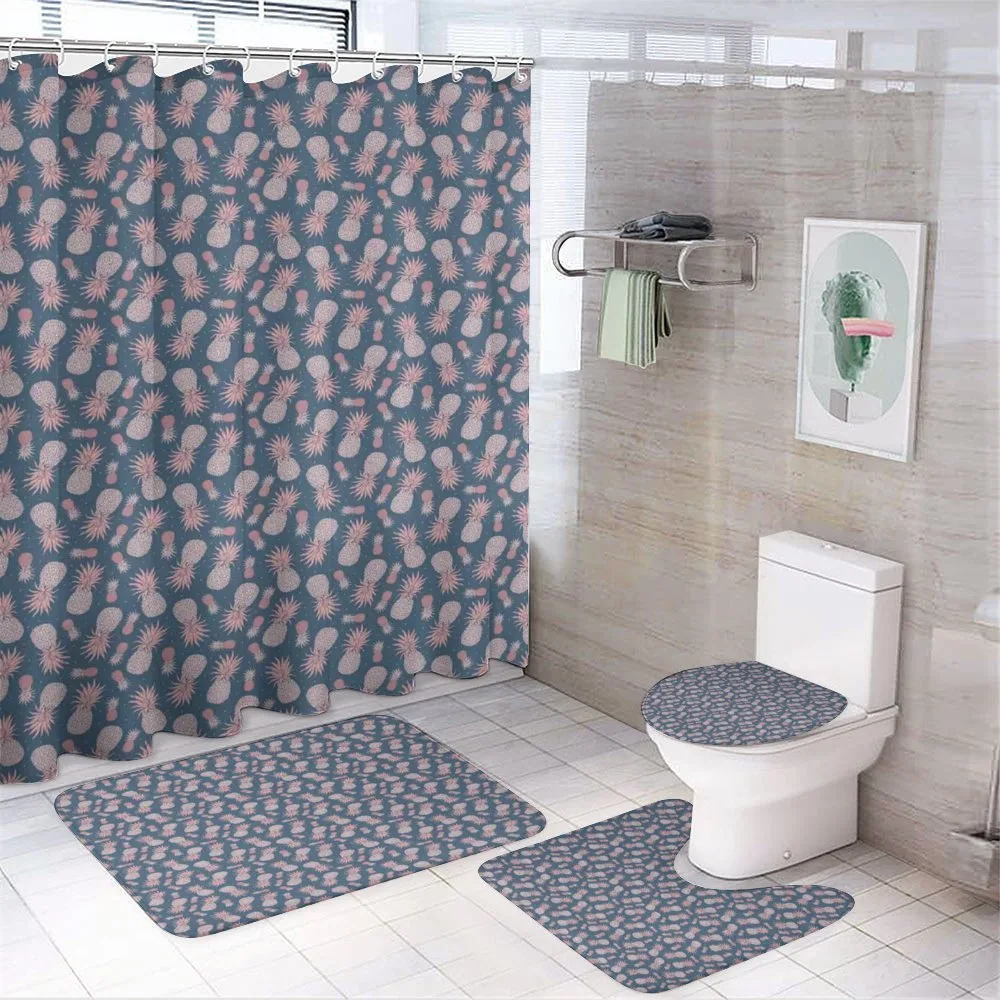 Hawaiian Pineapples — 4-Piece Bathroom Set preview