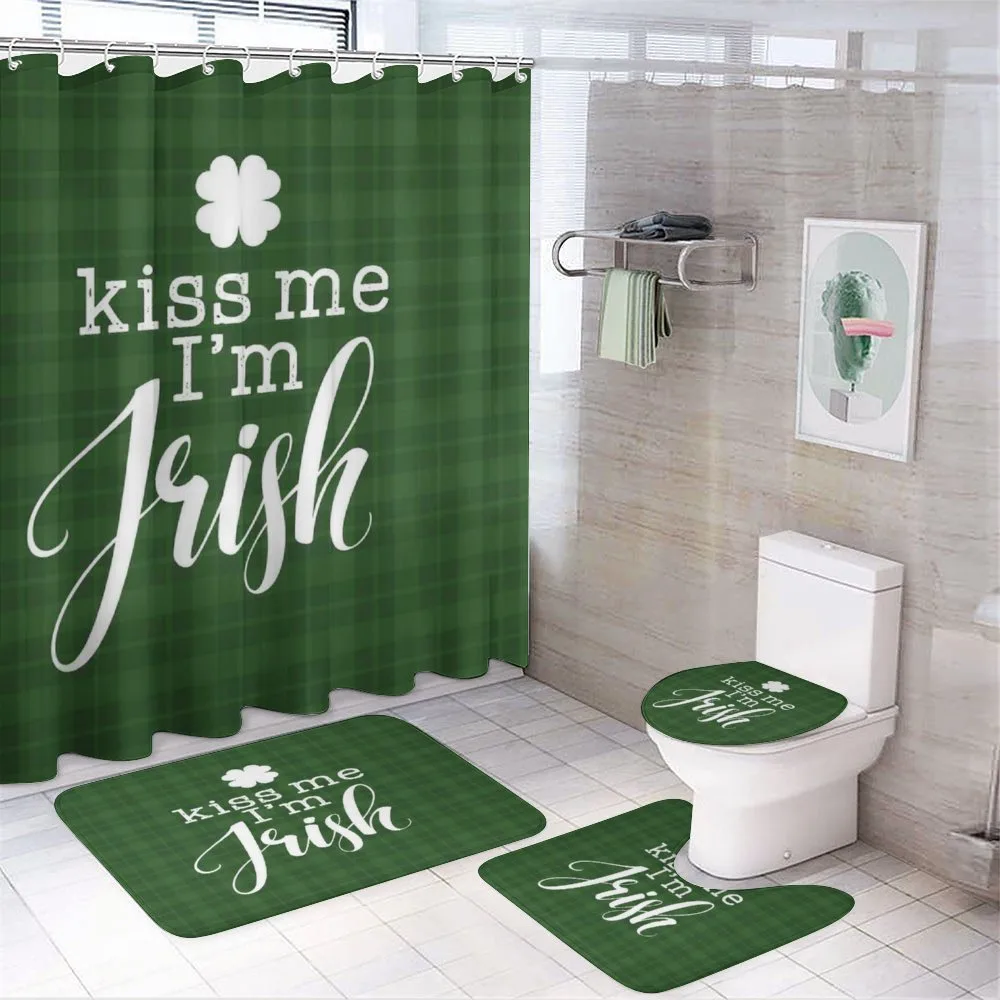 Irish Clover Silhouette — 4-Piece Bathroom Set preview