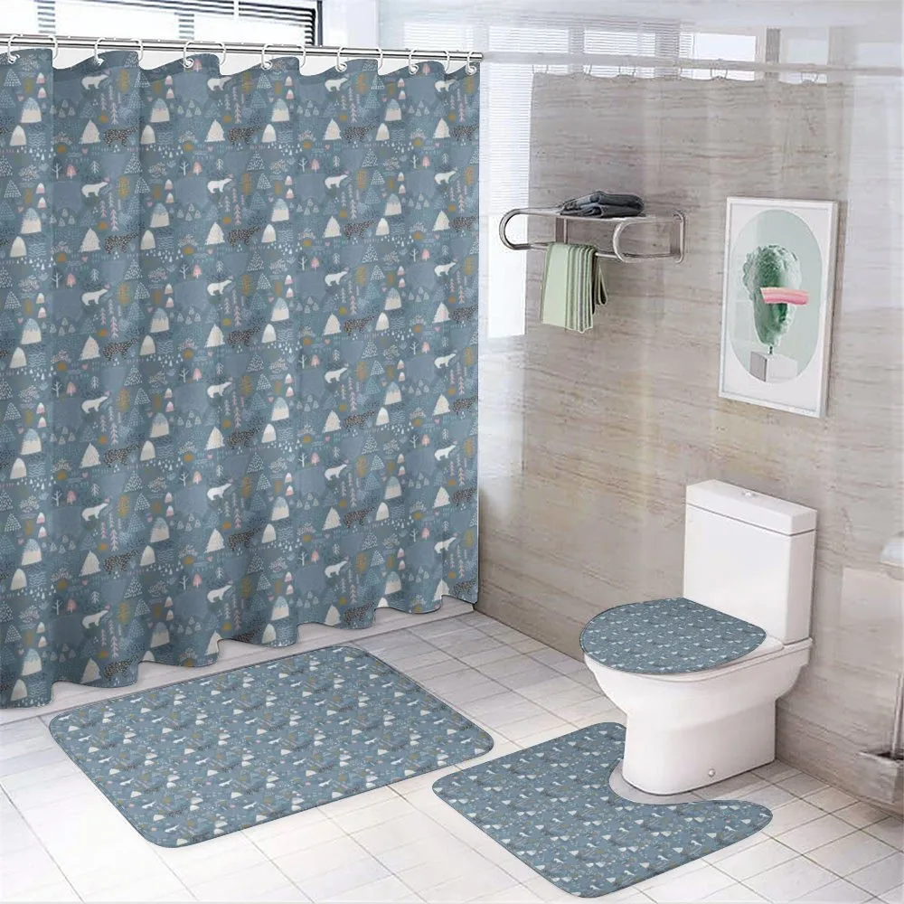 Scandinavian Wildlife — 4-Piece Bathroom Set preview