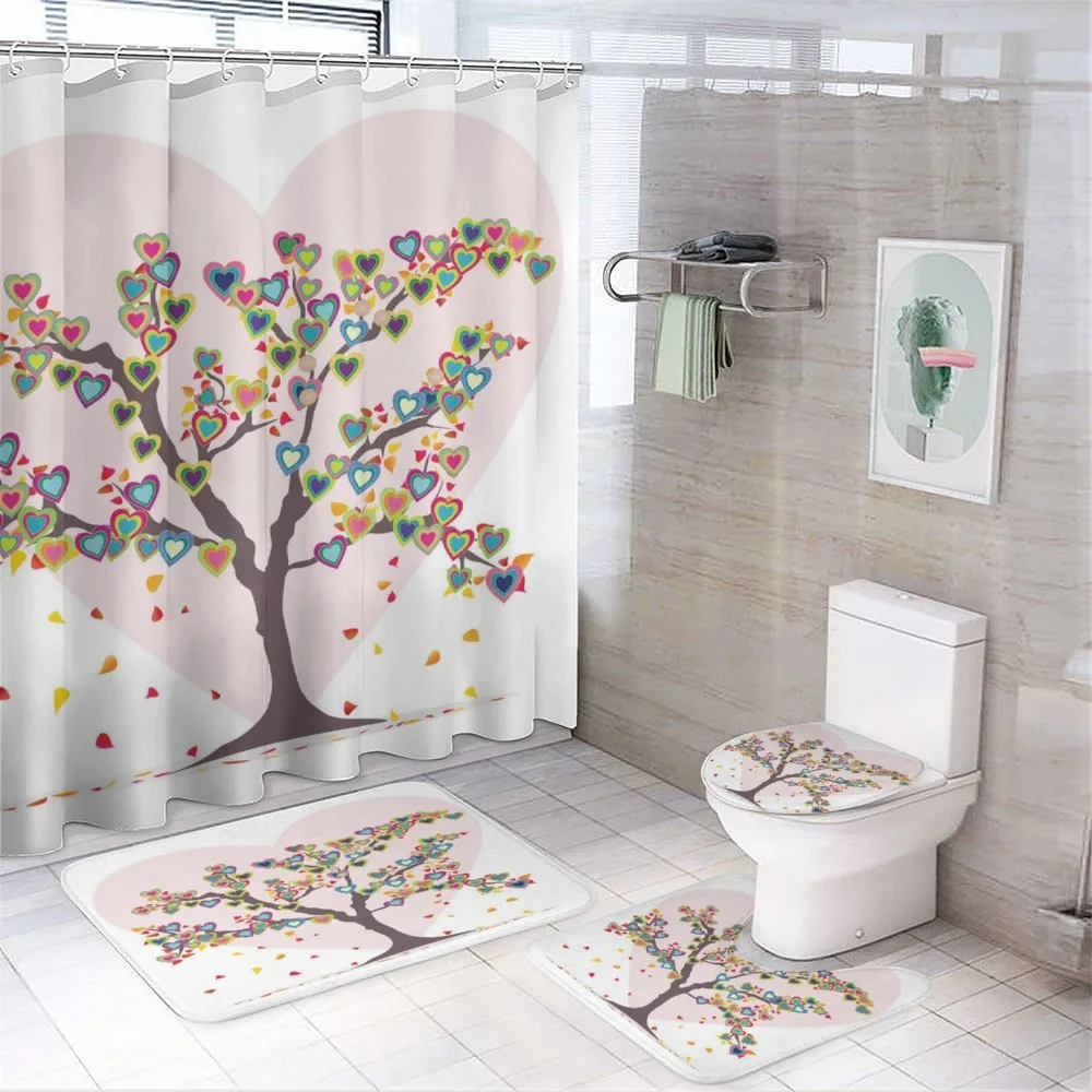 Tree with Leaves Floral — 4-Piece Bathroom Set preview