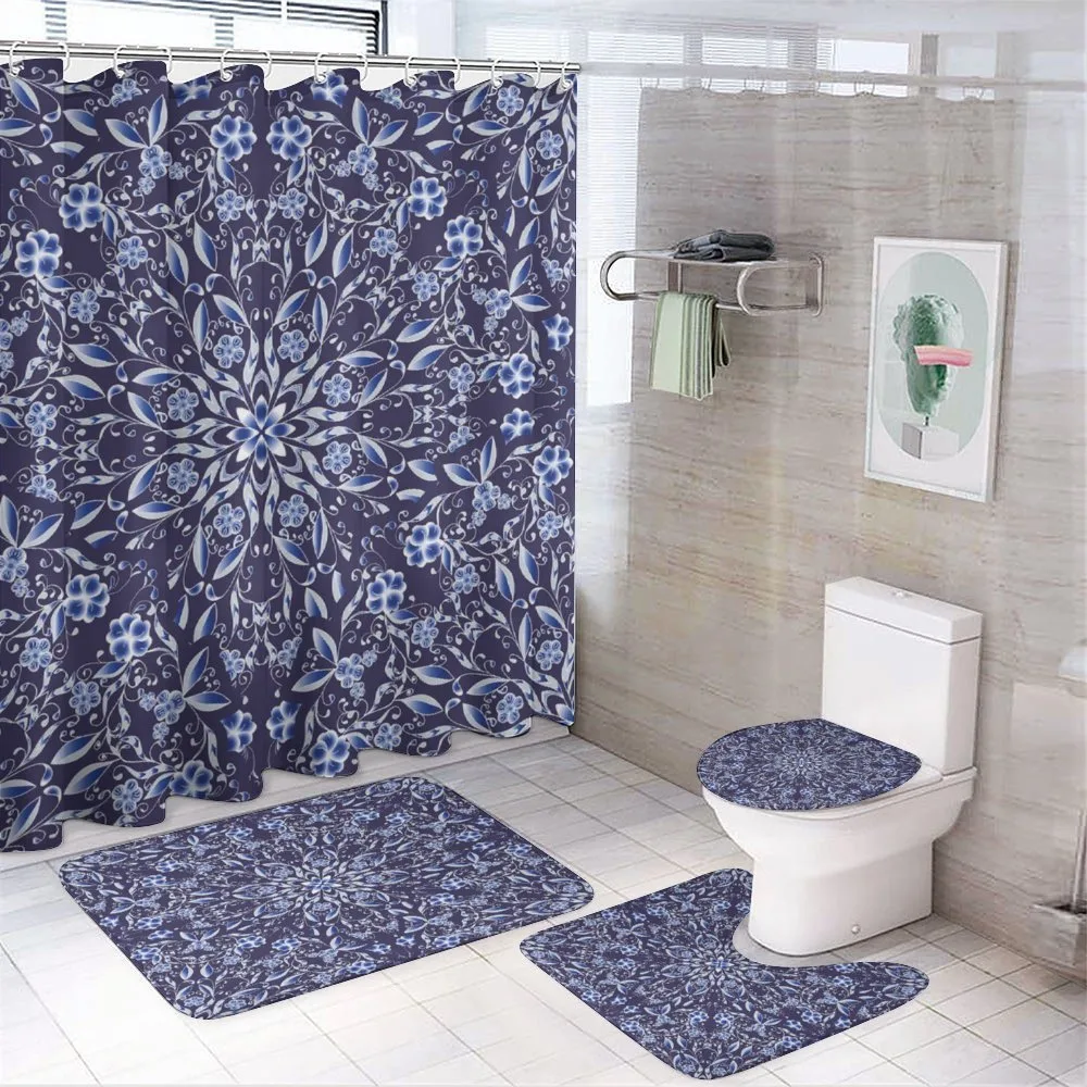 Chinese Style Floral — 4-Piece Bathroom Set preview