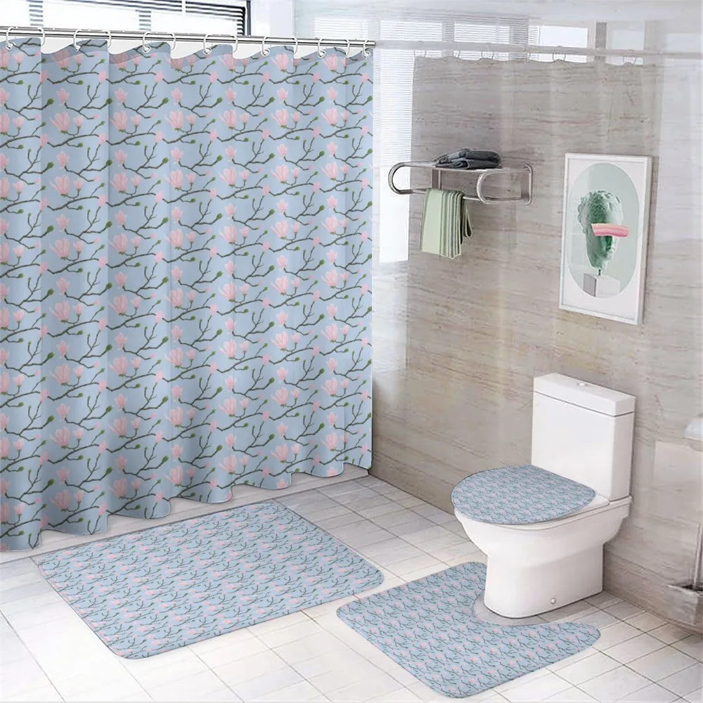 Flourishing Theme Leaf — 4-Piece Bathroom Set preview