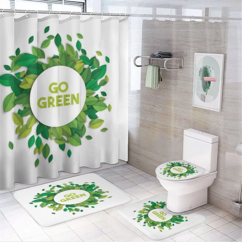 Go Green Eco Awareness — 4-Piece Bathroom Set preview