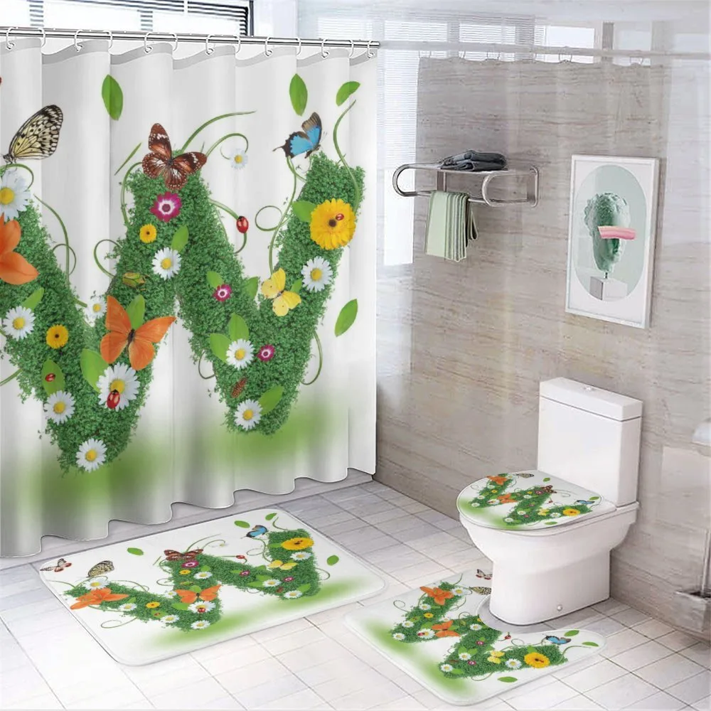 Green Foliage Animals 4-Piece Bathroom Set product video