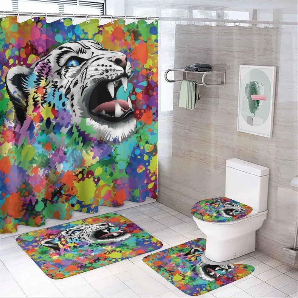 Leopard Wild Animals — 4-Piece Bathroom Set preview