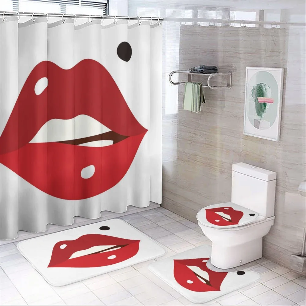 Minimalistic of Upper Lip Mole — 4-Piece Bathroom Set preview