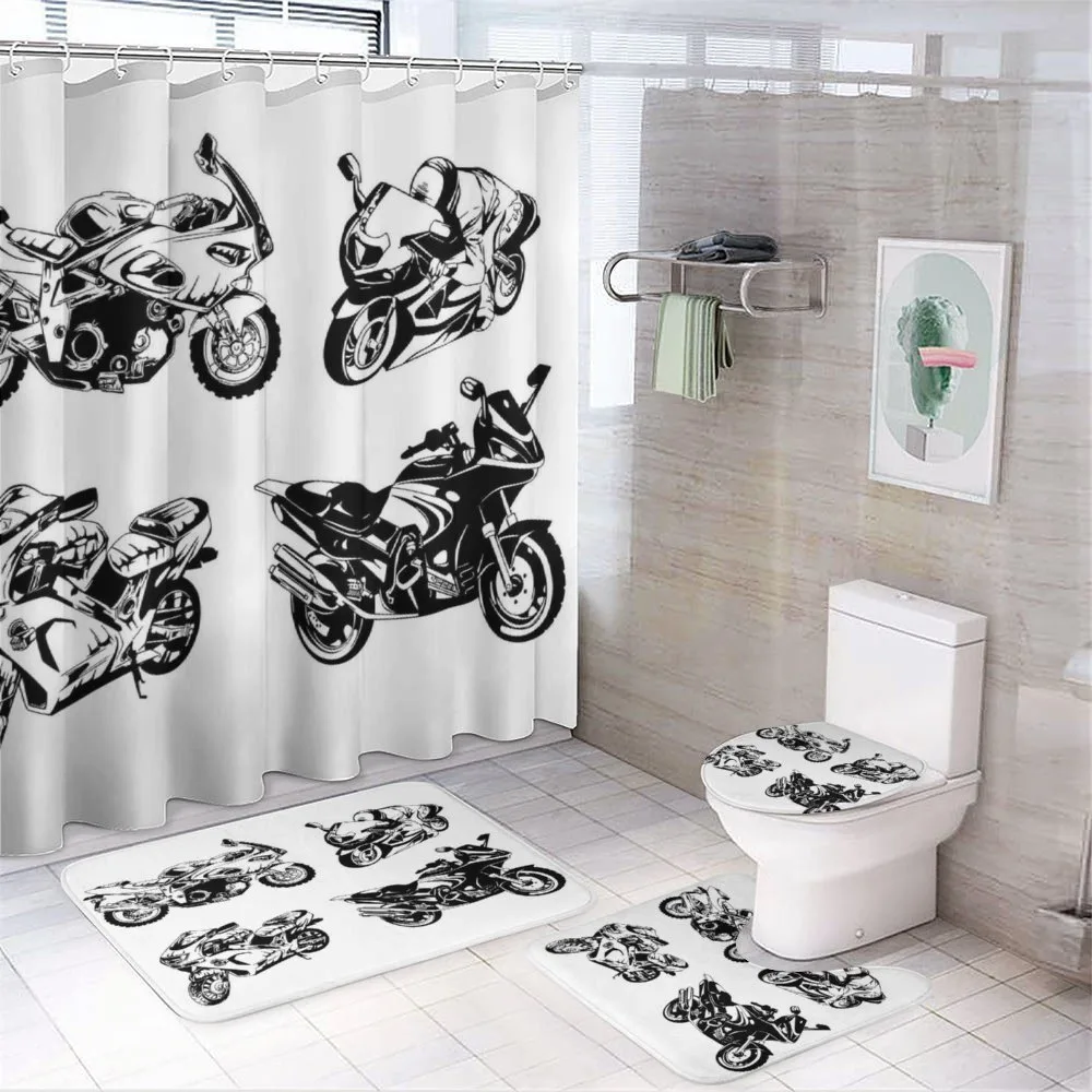 Motorbikes — 4-Piece Bathroom Set preview