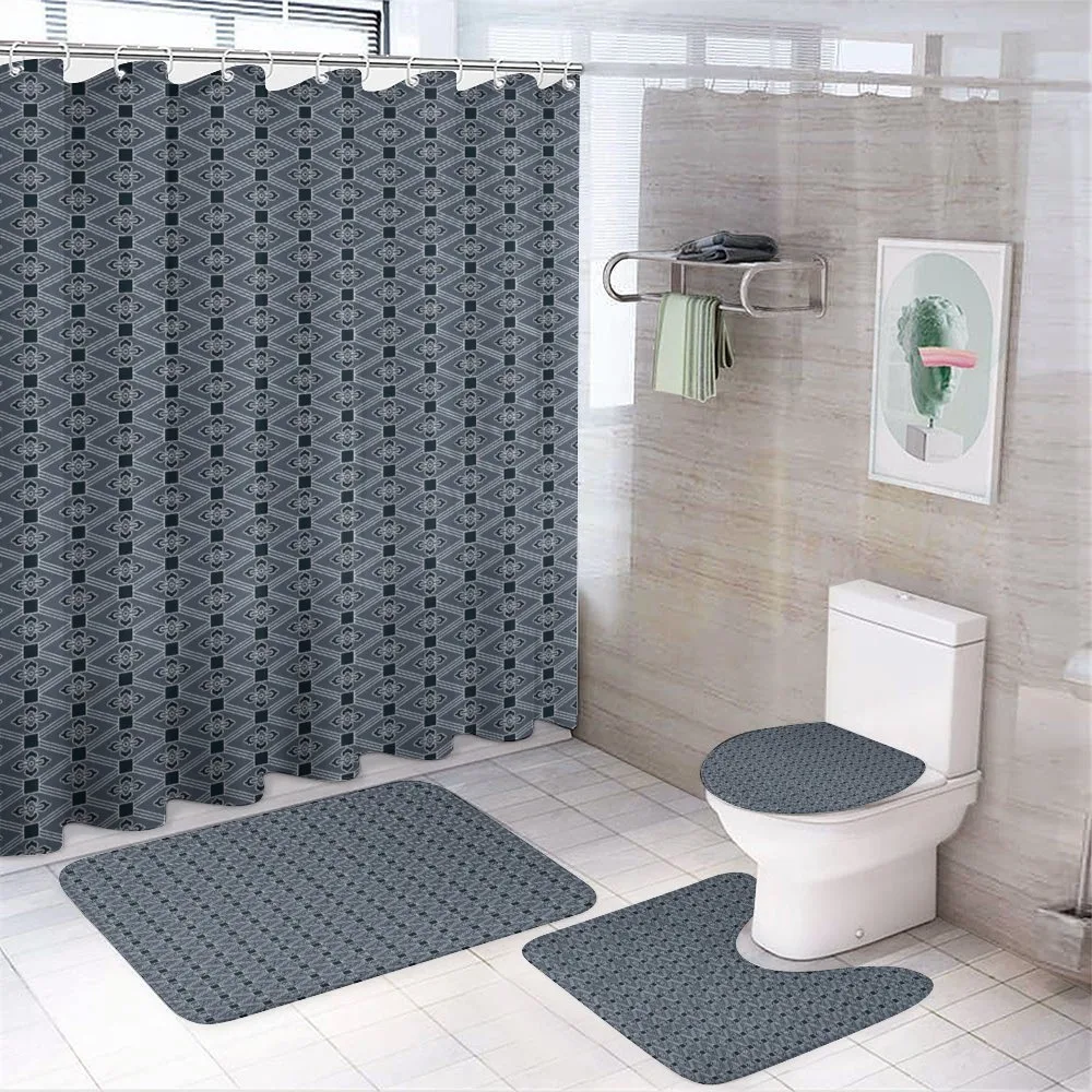 Floral Diamond Line — 4-Piece Bathroom Set preview