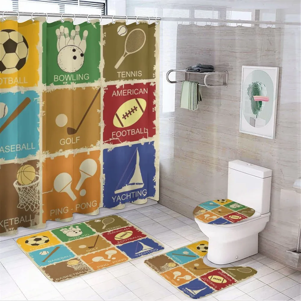 Sports Art — 4-Piece Bathroom Set preview