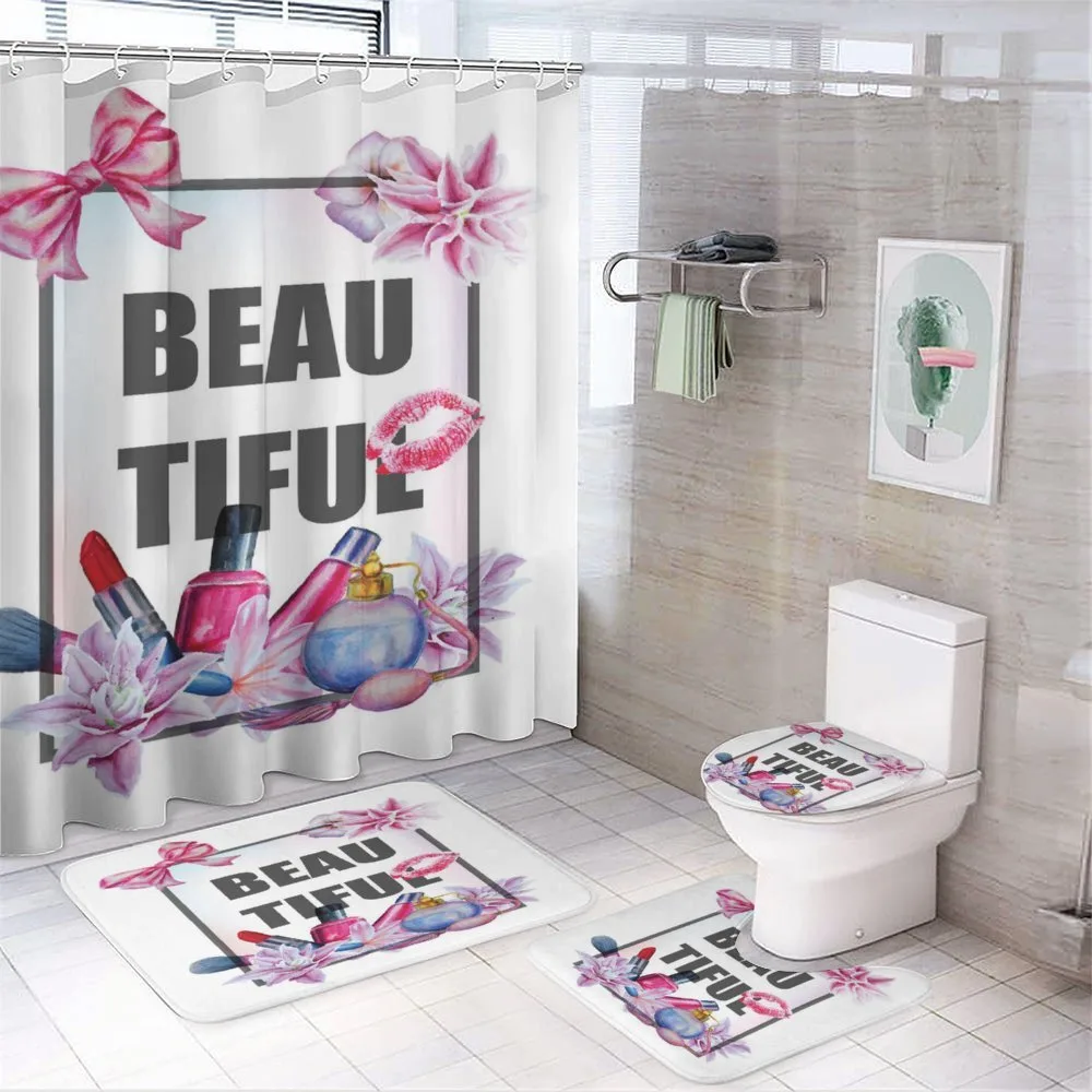 Text in Frame — 4-Piece Bathroom Set preview