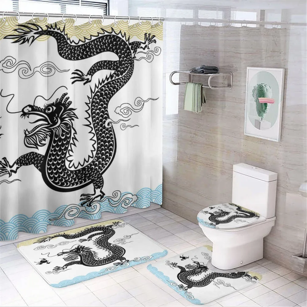 Traditional Chinese Sea — 4-Piece Bathroom Set preview