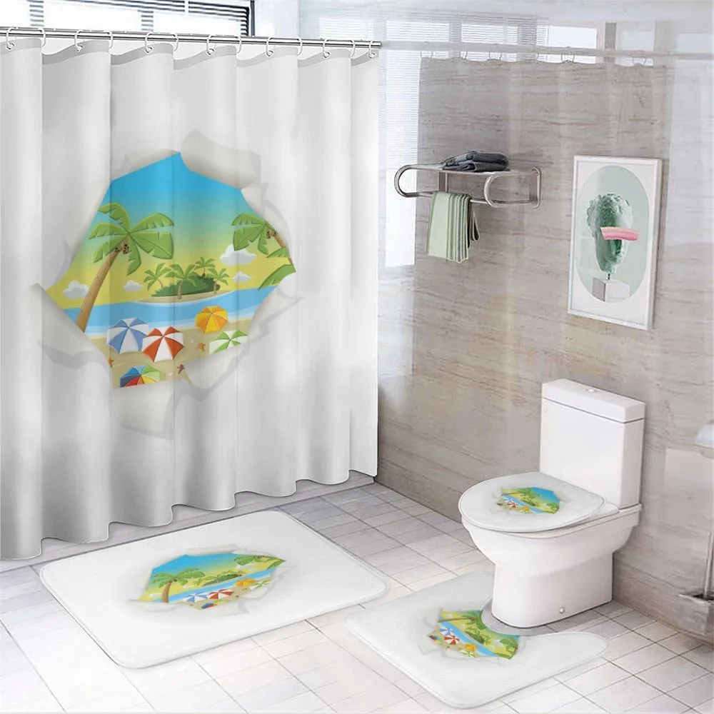 Tropical Elements Ocean — 4-Piece Bathroom Set preview